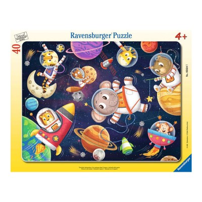 Ravensburger Puzzle 40 db - Állati űrhajósok!