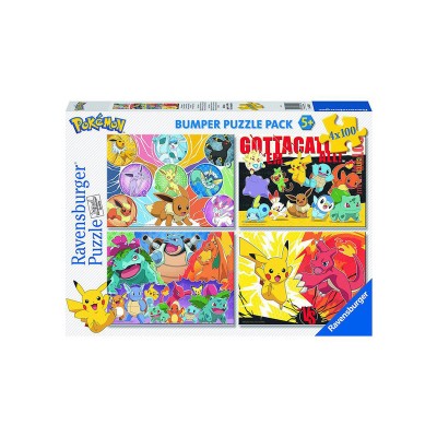 Ravensburger Puzzle 4x100 db - Pokemon