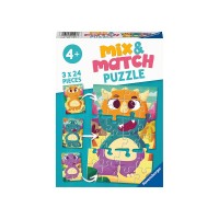 Ravensburger Puzzle 3x24 db - Kedves dínók