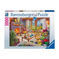 Puzzle 1000 db - Hangulatos kunyhó