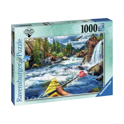 Ravensburger Puzzle 1000 db - White water kajakozás