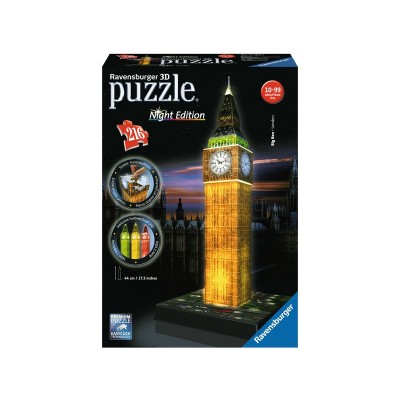 Ravensburger Big Ben 216 darabos 3D puzzle fénnyel