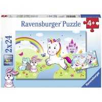 Ravensburger Csodás unikornisok 2 x 24 db puzzle