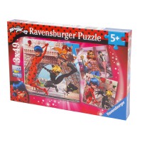 Ravensburger Puzzle 3x49 - Hős katicabogár