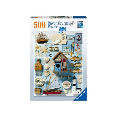 Ravensburger: Puzzle 500 db - Tengerparti emlékek