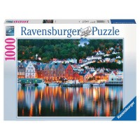 Ravensburger: Puzzle 1000 db - Bergen, Norvégia