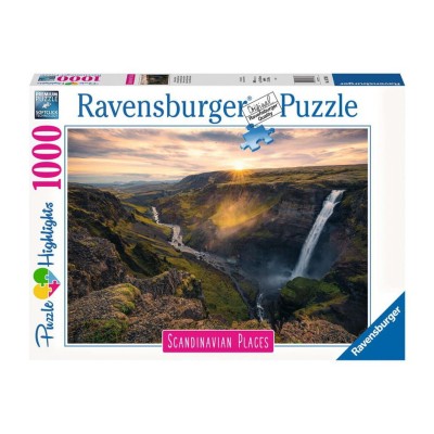 Ravensburger Puzzle 1000 db - Haifoss vízesés, Írország